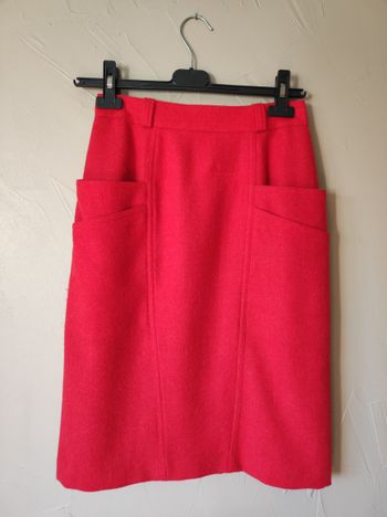 Jupe en laine rouge Hammer taille 36