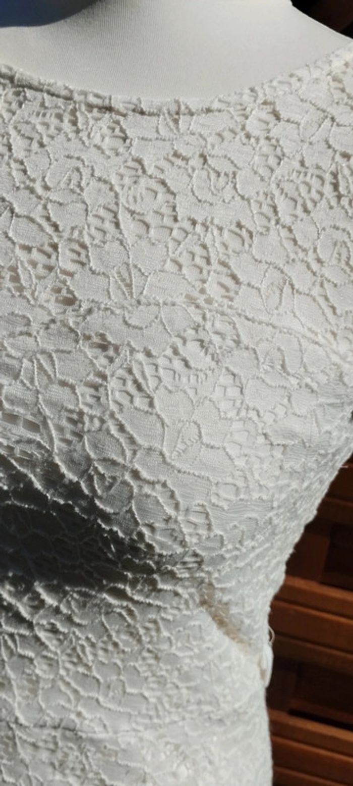 Robe crème en dentelle 36 - photo numéro 4