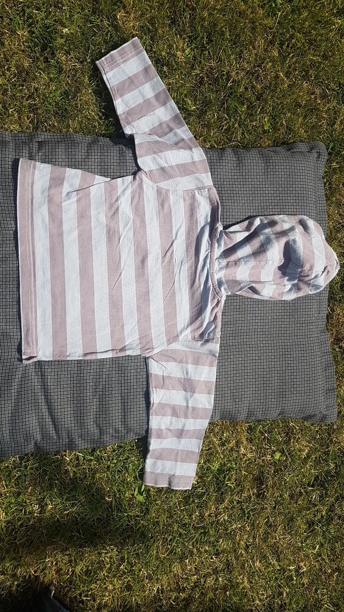 Tshirt manche longue à capuche marque grain de blé 24 mois - photo numéro 2