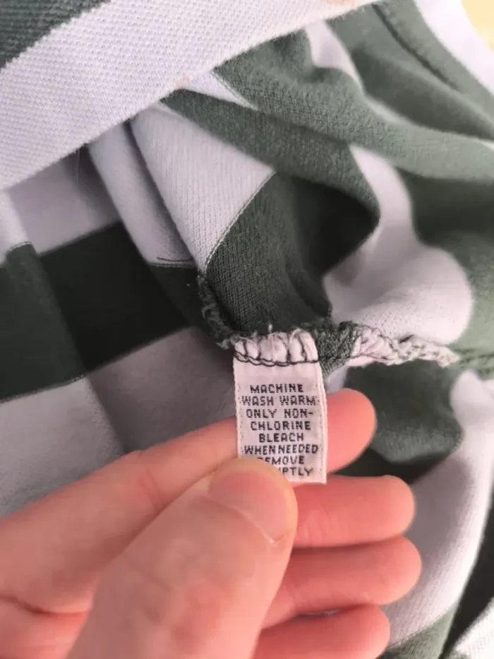 Polo Ralph Lauren homme bleu ciel vert XL logo vert taché - photo numéro 13
