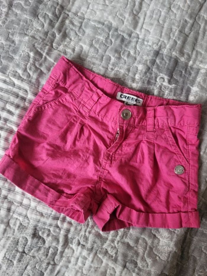 Short d'été rose 4 ans