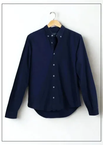 Chemise bleu marine Navy shirt Zara Man • Taille M