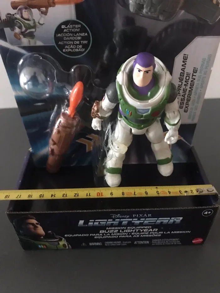 Figurine buzz l’éclair équipé pour la mission mattel neuf - photo numéro 2