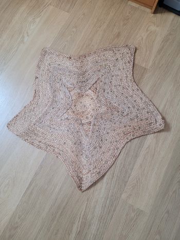 Tapis enfant "étoile" jute 90 x 95 cm atmosphera for kids