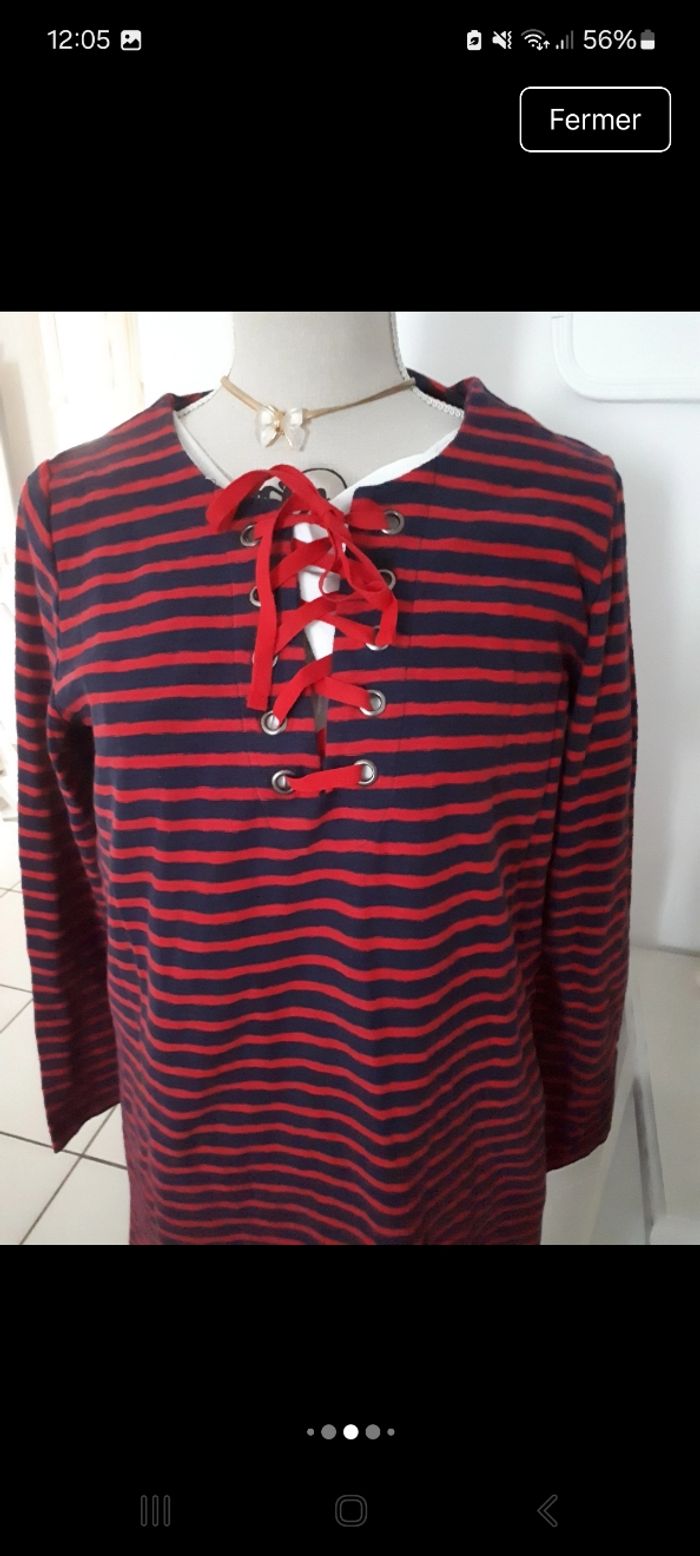 Pull long marinière coton Léon & Harper
taille M - photo numéro 3