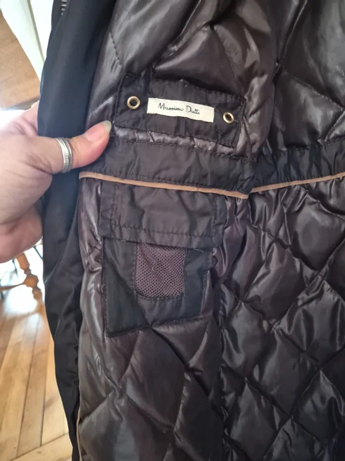 manteau à capuche massimo dutti taille 40 - photo numéro 8