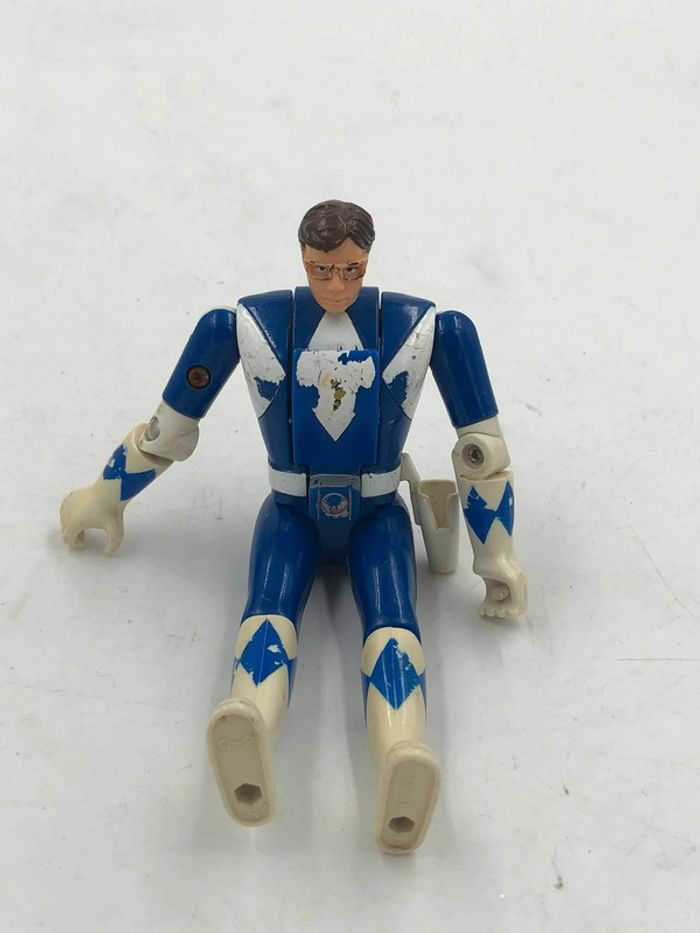 Figurine Power Rangers bleu Flip Head Bandai 1993 14 cm - photo numéro 7