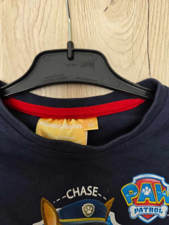 TEE-SHIRT BÉBÉ GARÇON PAW PATROL NICKELEDEON BLEU MARINE TAILLE 3ANS - photo numéro 3