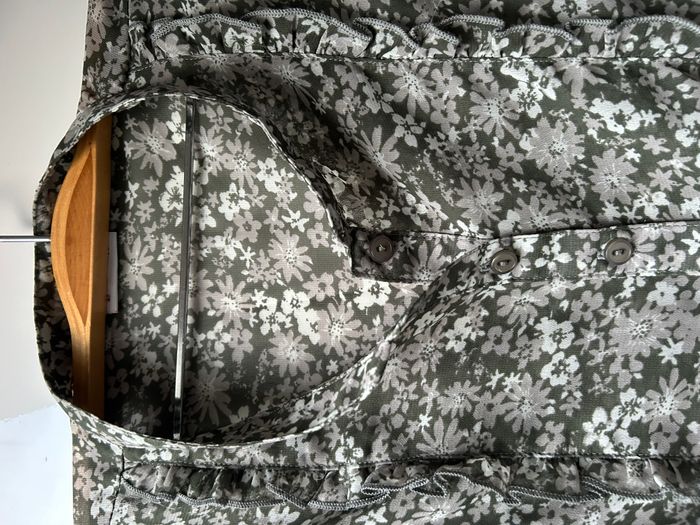 Chemisier vert à fleurs Biaggini - Taille 42 - photo numéro 3