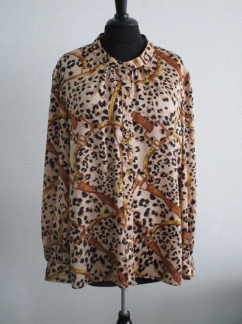 Blouse imprimé léopard Un jour Ailleurs 42 TBE