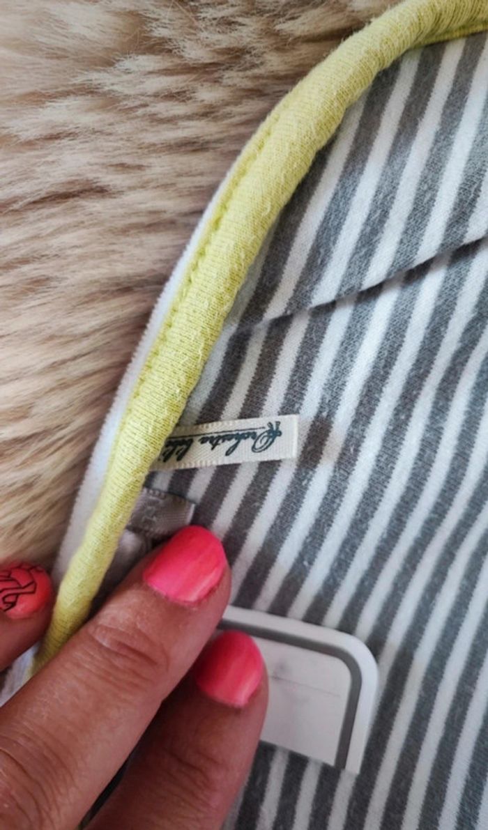 Petite couverture blanche et verte orchestra - photo numéro 3