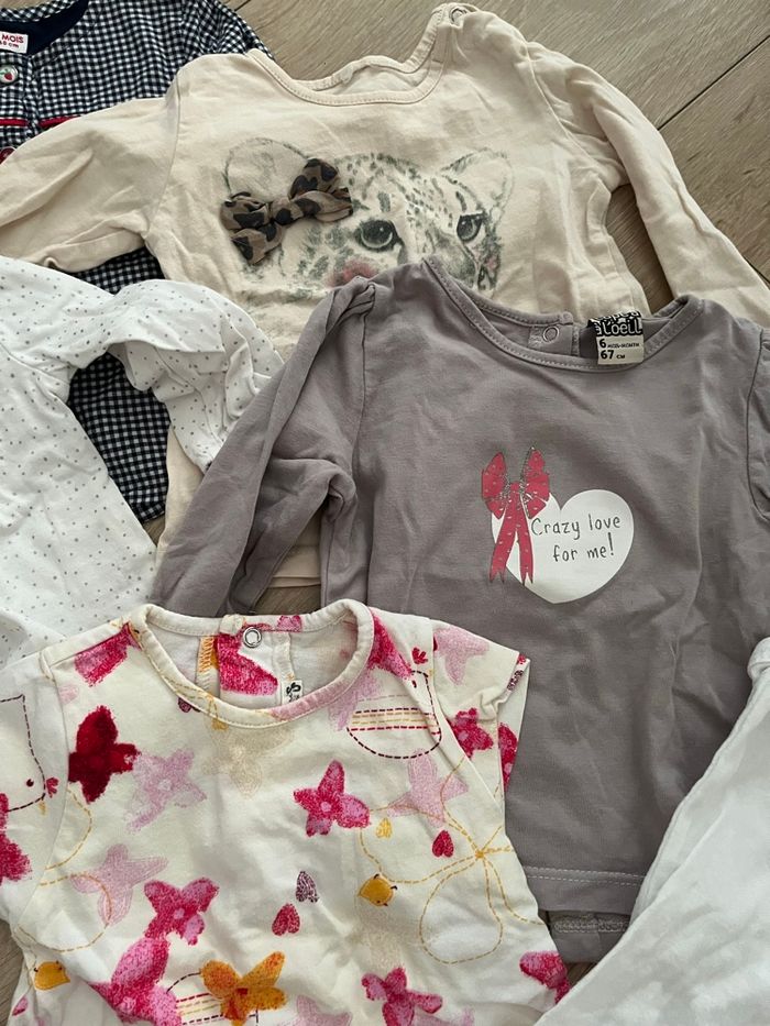 Lot 9 vêtements fille 3-6 mois - photo numéro 3