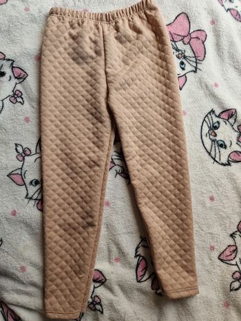Leggings beige matelassé 6 ans
