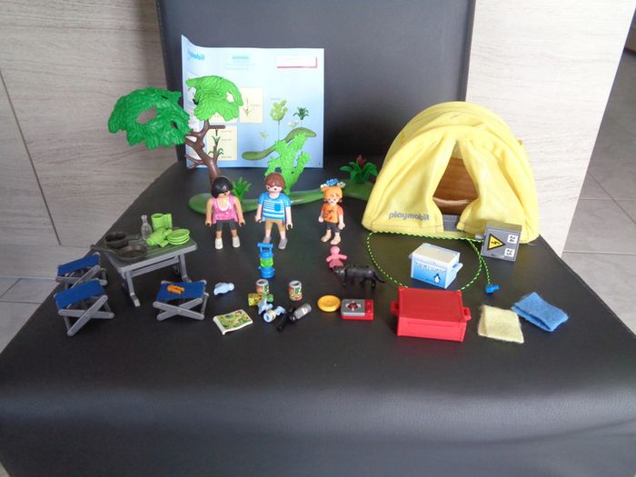 Famille et tente de camping - summer fun - playmobil 5435 - photo numéro 2