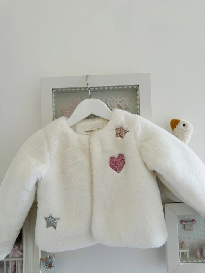 Verre / boléro fourrure cœur