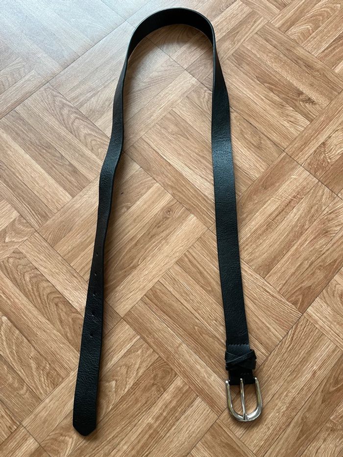 Ceinture noir semi synthétique vintage (NEUF) - photo numéro 2