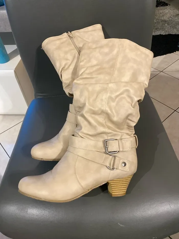 superbe botte beige Trend one 38 - photo numéro 3