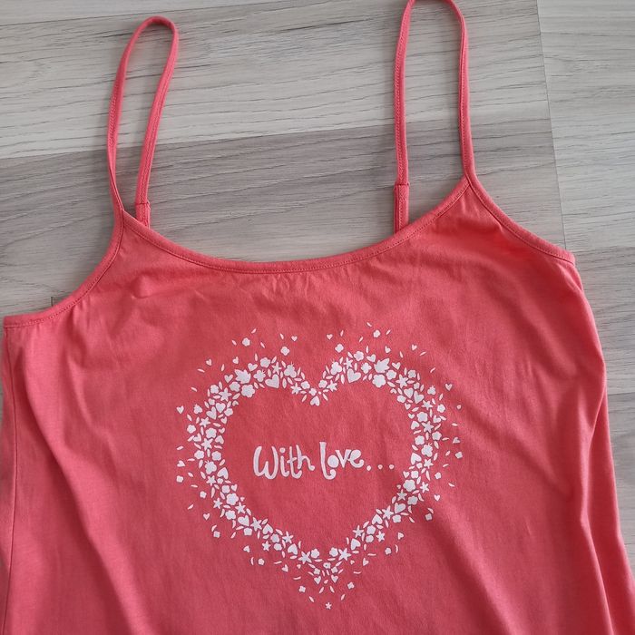 Chemise de nuit femme à bretelles rose C&A taille 38 - photo numéro 2