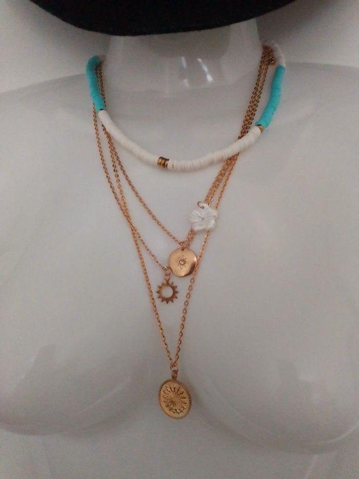 Collier multirang bohème