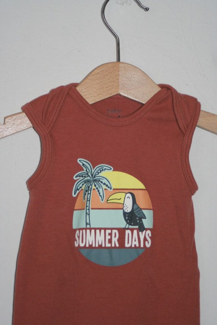 Body sans manche C&A taille 74 (6 à 9 mois) - photo numéro 2