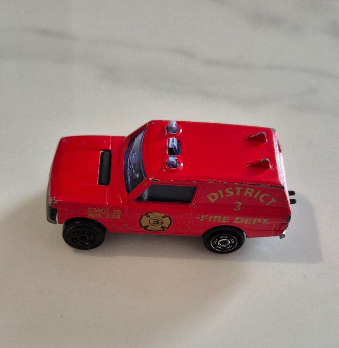 Majorette n246 range rover rouge 1/60 pompiers - photo numéro 2