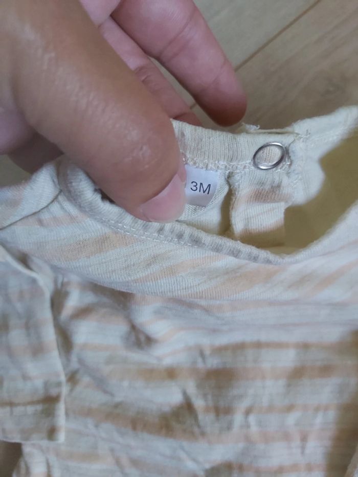 Grenouillère/pyjama coton mixte garçon/fille 3 mois (78) - photo numéro 2
