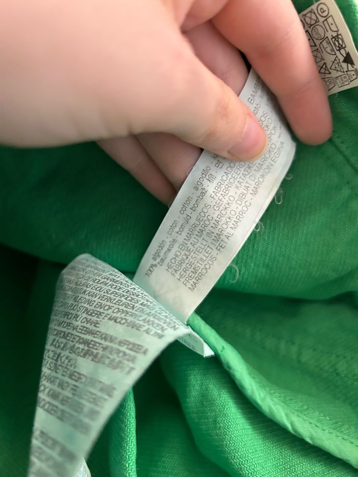 Veste courte verte unie Zara Tailles S-M - photo numéro 5