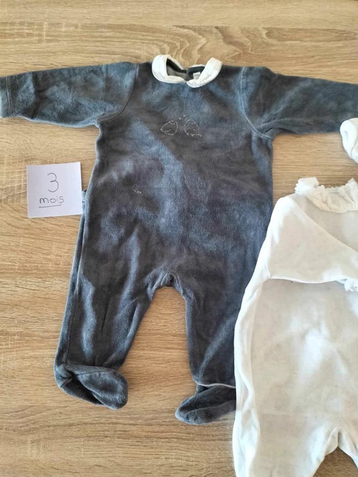 Lot de 3 pyjamas - Taille 3 mois - photo numéro 5