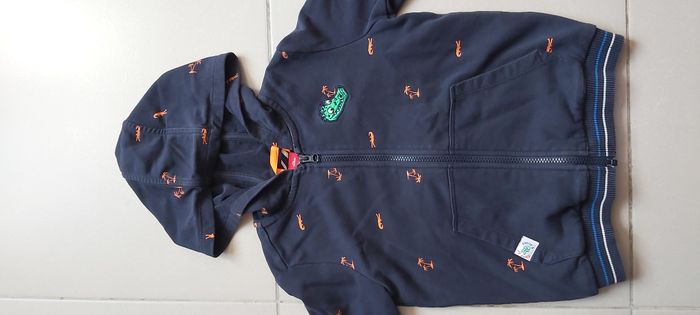 Gilet zippé à capuche 128/134 - photo numéro 2