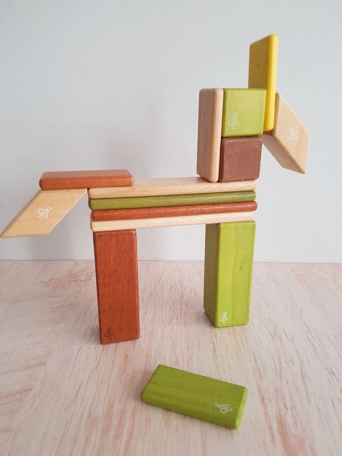 Jeu de construction magnétique en bois Tegu - photo numéro 16