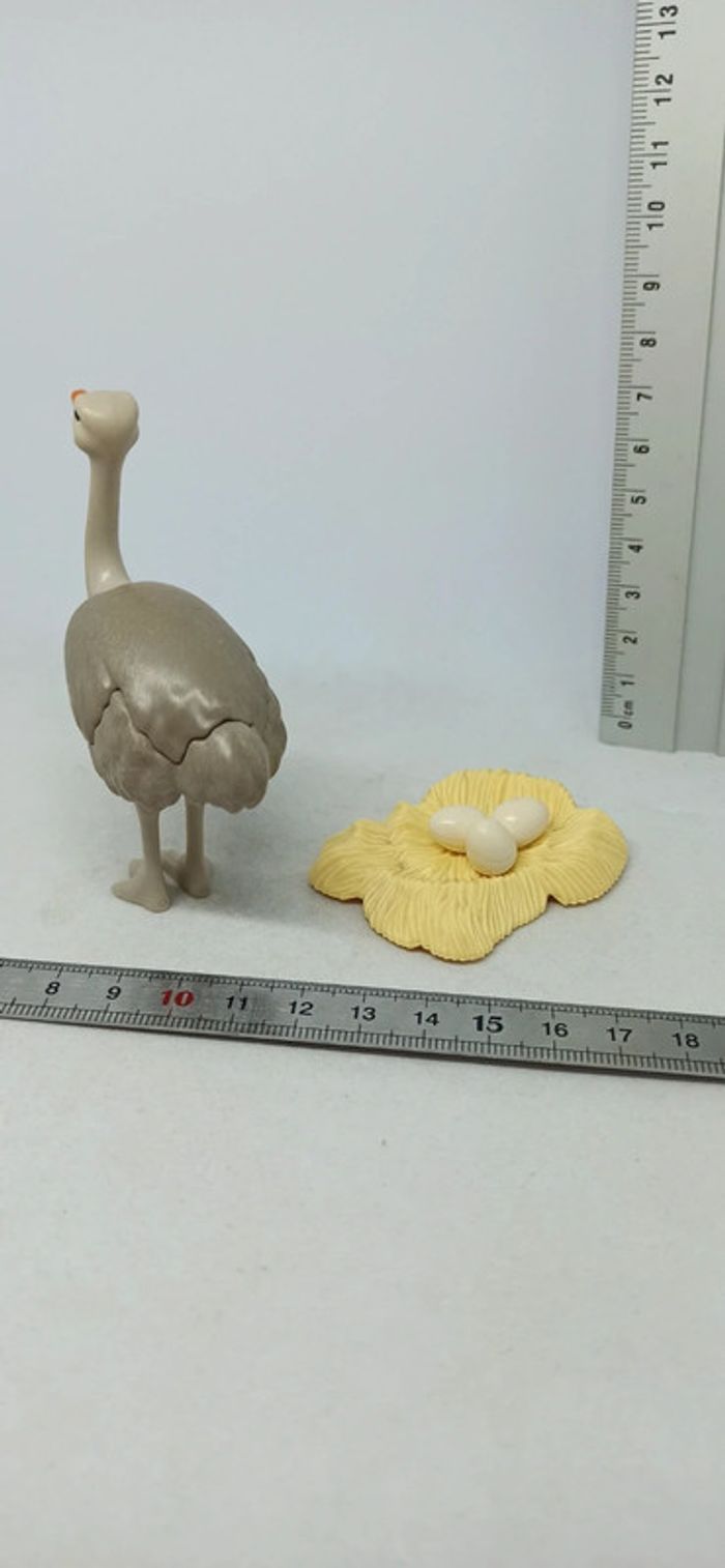 Autruche avec œufs et nid playmobil - photo numéro 2