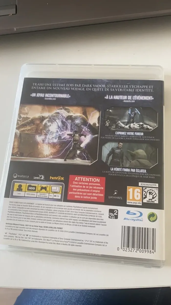 Star wars 2 le pouvoir de la force ps3 - photo numéro 2