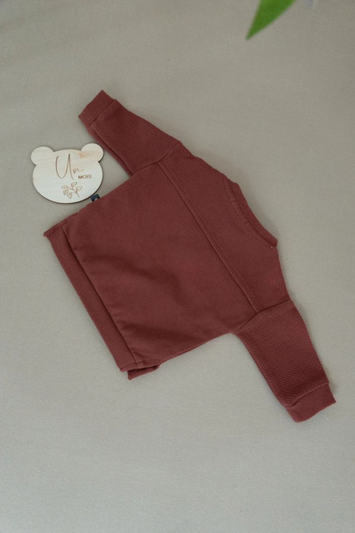 sweat pull veste 1 mois mixte unisexe - photo numéro 2