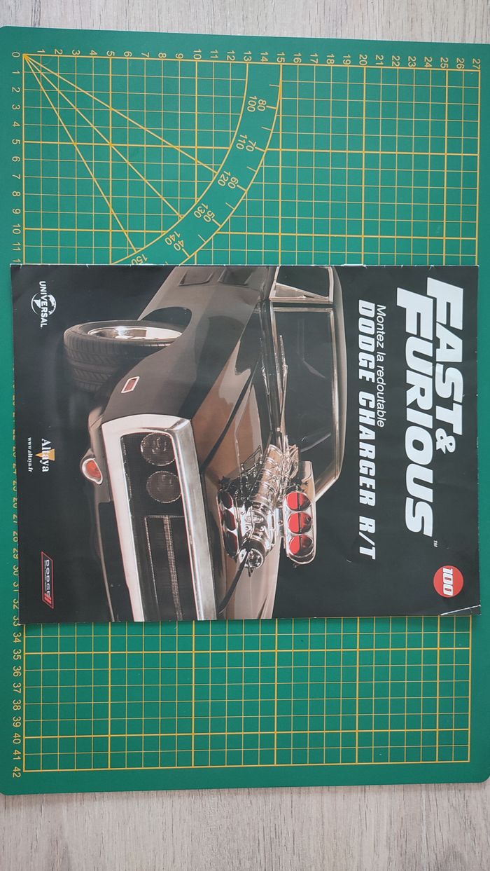 Fascicule seul sans pièce numéro 100 n°100 Dodge Charger R/T Fast & Furious 1/8 1/8e 1/8ème Altaya #