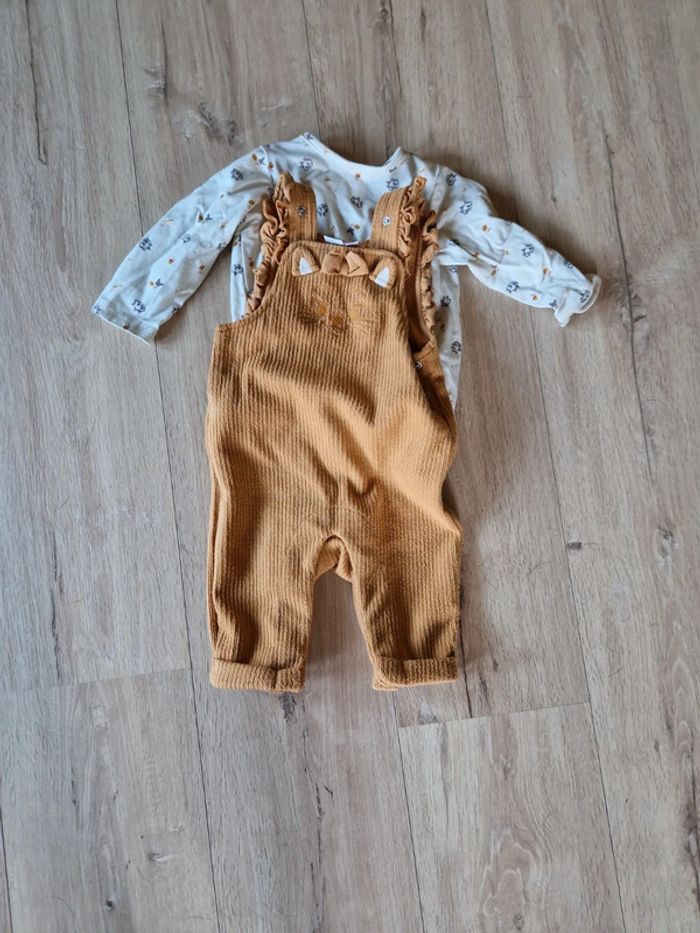 Ensemble salopette 6 mois marie aristochat