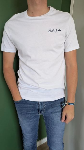 Tee-shirt blanc brodé BZB