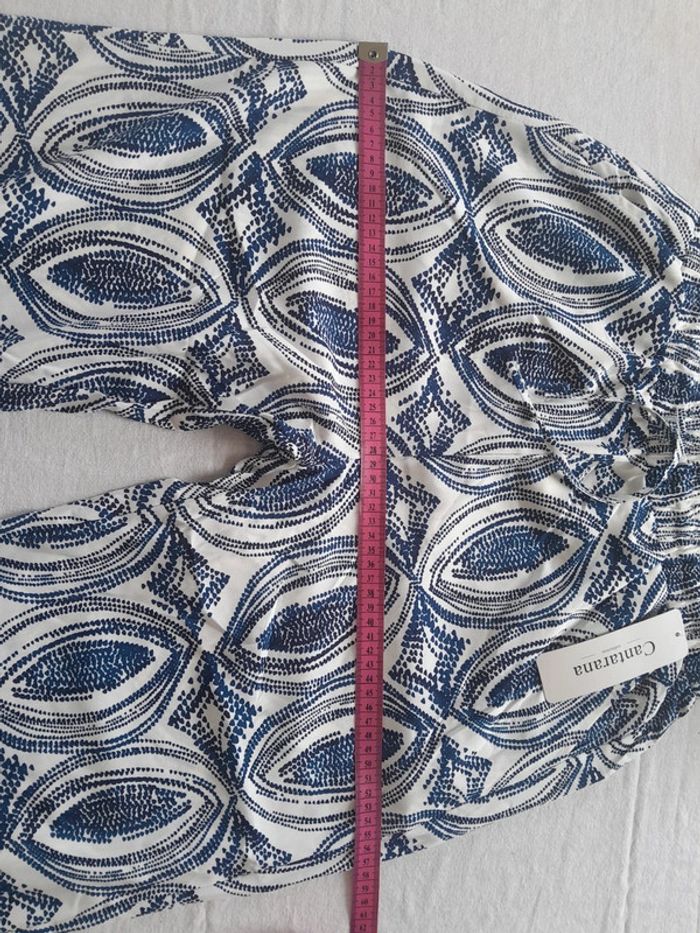 Pantalon large été à motifs neuf avec étiquette Cantarana - photo numéro 9