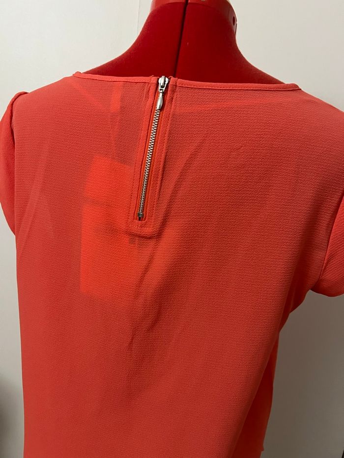 Blouse fluide manches courtes orange Only - photo numéro 4