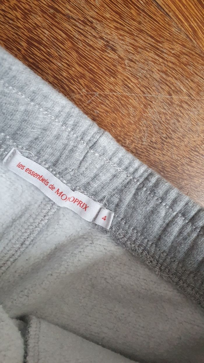 Pantalon survêtement gris garçon 4 ans - photo numéro 3