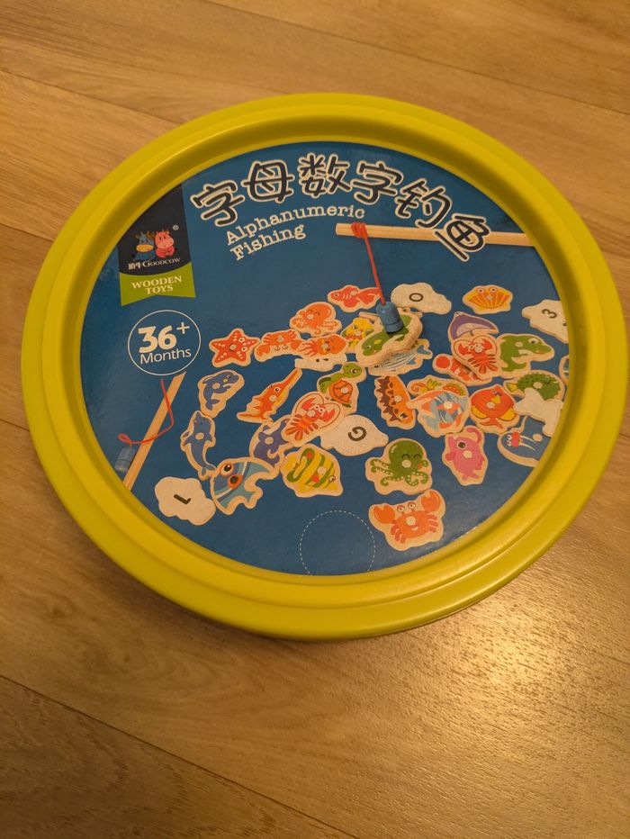 Pêche magnétique chiffres lettres et symboles