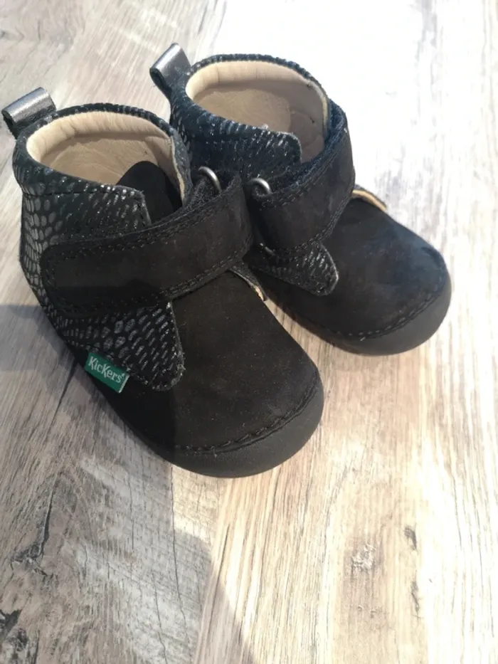 Bottine fille kickers noir 19 - photo numéro 5