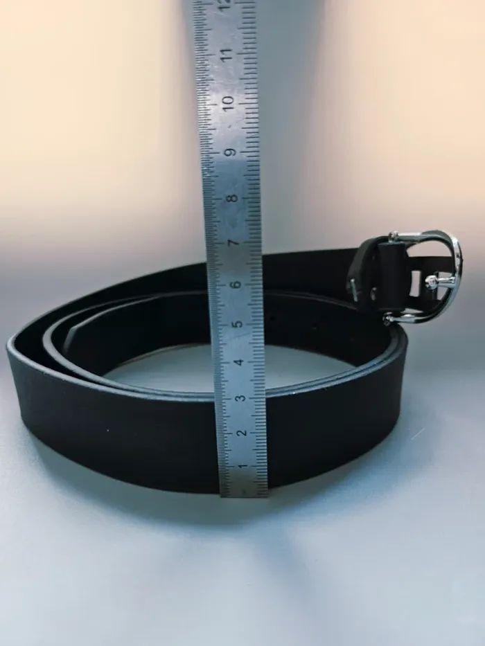 Ceinture alternative boucle argentée design ajouré - photo numéro 3