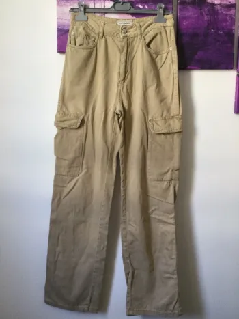 Jean cargo marron clair taille 36