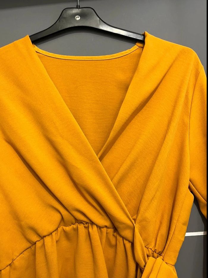 Blouse moutarde femme TU - photo numéro 2