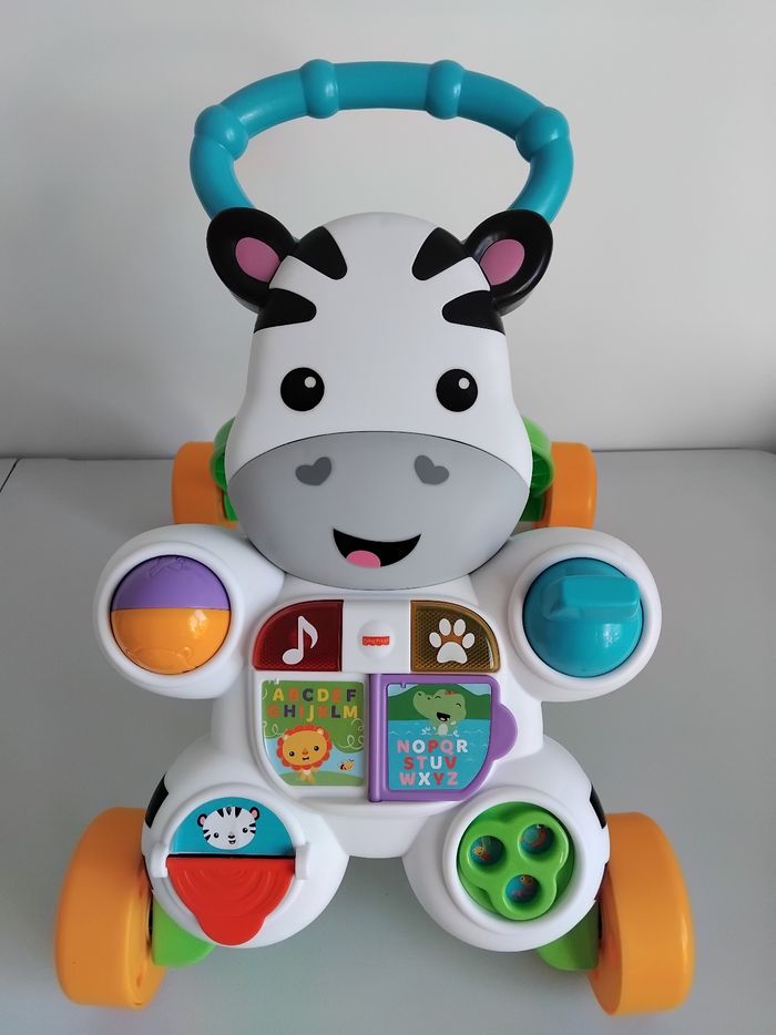TROTTEUR Zèbre Sonore Eveil  Fisher Price 6 mois 🦓 - photo numéro 6