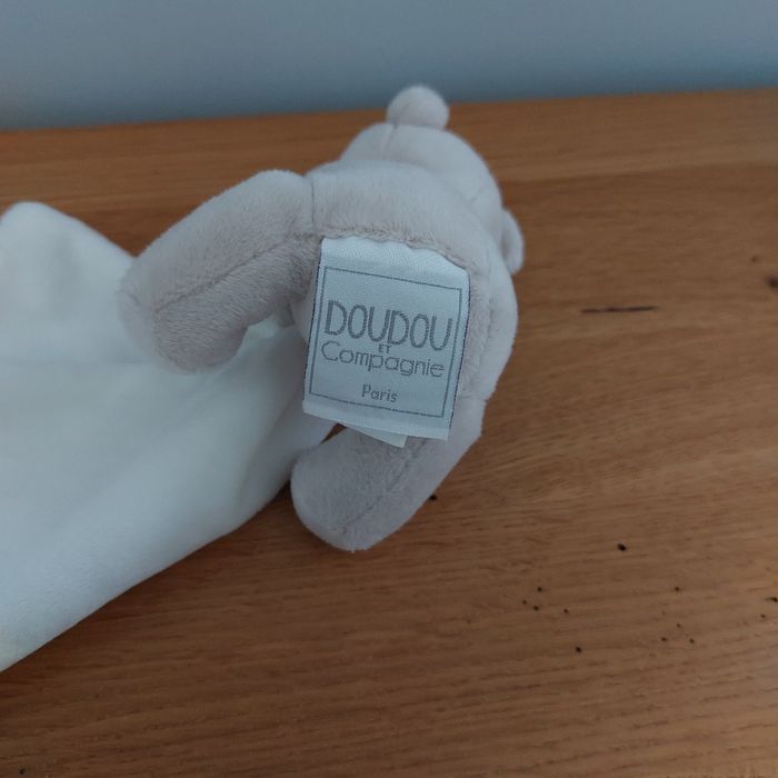 Doudou plat ours avec mouchoir - Doudou & Compagnie - photo numéro 2