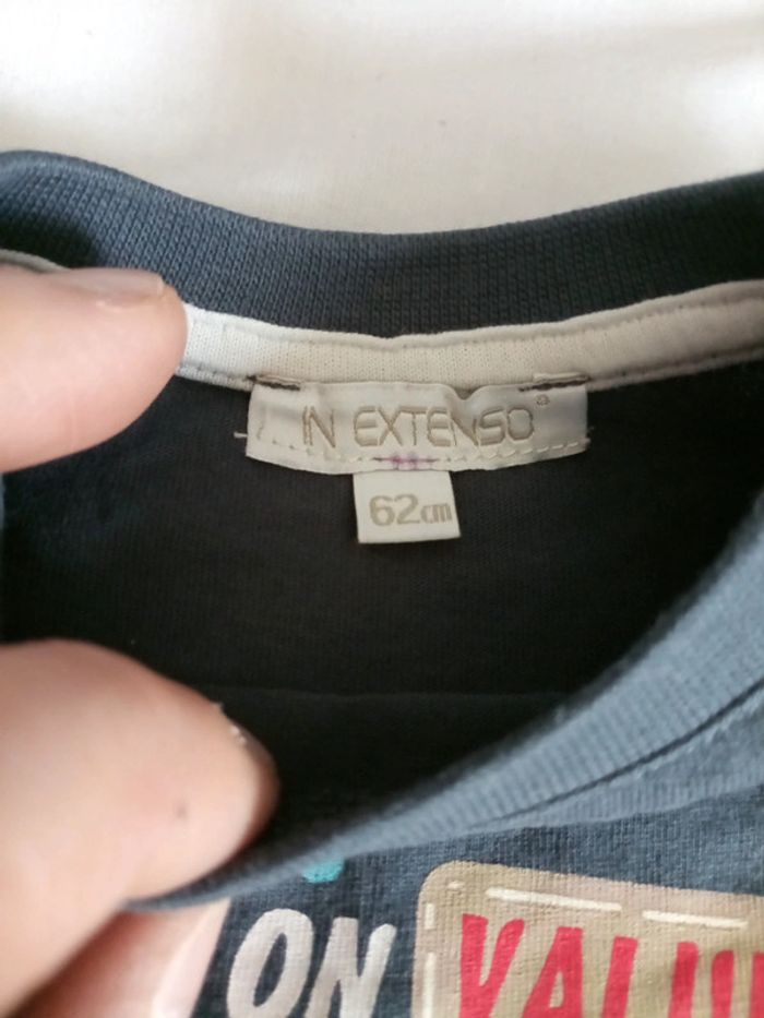 T shirt manche longue 3 mois camion - photo numéro 3