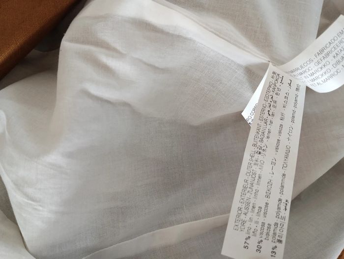 Veste marron camel oversize Zara en lin ceinturée taille XS - photo numéro 9