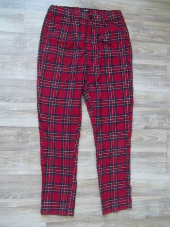 Pantalon écossais Kiabi XS