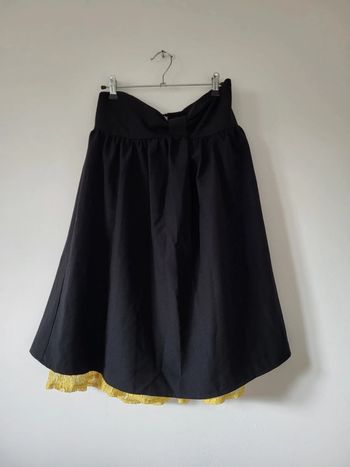 Jupe longue doublee dentelle